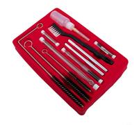 Besttoolifes Kit de nettoyage pour aérographe et pulvérisateur avec brosses et aiguilles pour alimentation par gravité, aspiration, HVLP, pistolets à jet et à pression, aérographes, plastique et métal