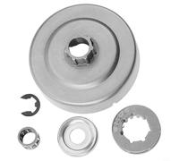 Besttoolifes Kit de pignon de tambour d'embrayage à 7 dents de 0,8 cm avec roulement à aiguille de 19 mm et rondelle compatible avec les modèles de tronçonneuse M61 M60 026 M40 024