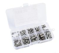 Besttoolifes Kit de réparation de filetage en acier inoxydable 150 pièces M3 M5 M6 M8 Assortiment d'inserts hélicoïdaux pour aluminium et magnésium