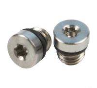 Besttoolifes Kit de vis de purge de réservoir de frein de vélo, composants en acier inoxydable compatibles avec code guide SRAM MTB