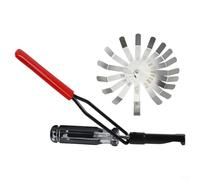 Besttoolifes Kit d'outils de réglage du dégagement de soupape avec jauge d'épaisseur coudée 10 mm Clé à écrou pour service de réglage du moteur