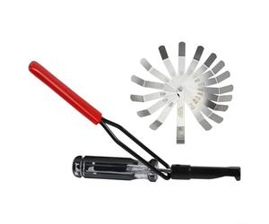 Besttoolifes Kit d'outils de réglage du dégagement de soupape avec jauge d'épaisseur coudée 10 mm rou pour service de réglage du moteur