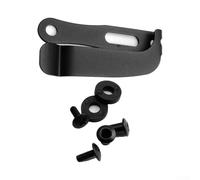 Besttoolifes Kydex - Attache de ceinture en acier inoxydable 420 avec vis, clip arrière en métal pour couteaux, fourreaux, transport de taille et utilisation en camping en plein air