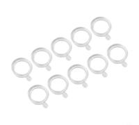 Besttoolifes L - Lot de 100 bandes élastiques transparentes pour pêche à la carpe - Tailles S/M/L - Accessoires de pêche à la ligne compatibles avec les granulés de 2 à 12 mm