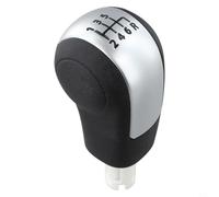 Besttoolifes L359 Pommeau de levier de vitesse manuel compatible avec 2 2.2 2006-2014, pommeau de levier de vitesse élégant en ABS argenté et noir, OEM LR001199, facile à installer (noir)