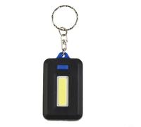 Besttoolifes Lampe de poche porte-clés LED bleue pour le camping, la randonnée et les urgences - Mini lampe de poche lumineuse à 3 modes avec faisceau large, alimentation par piles AAA, design
