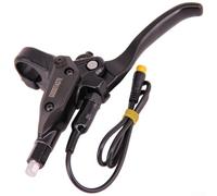 Besttoolifes Levier de frein gauche à 3 broches en alliage d'aluminium E-For Bike avec fonction de mise hors tension pour vélos électriques - Poignée de frein à disque d'huile à 2 broches, collier de