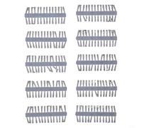 Besttoolifes Lot de 10 bouchons d'appât rapides transparents de 7 mm pour pêche à la carpe - Bouchons à granulés et bouillettes en plastique transparent/jaune/rouge, 7 mm à 9 mm, compatibles avec