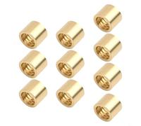 Besttoolifes Lot de 10 embouts de queue de billard en laiton pour réparation de queue de billard - Simple pour la construction - Protection et entretien pour une longue durée de vie (11 mm)
