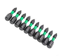 Besttoolifes Lot de 10 embouts de tournevis de 25 mm en alliage d'acier avec pointes magnétiques, tige hexagonale PZ1/PZ2/PZ3, embouts de tournevis compatibles avec les outils électriques pour une