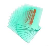Besttoolifes Lot de 10 lentilles de casque de soudage, plaque de protection transparente en plastique résistant aux hautes températures pour souder la feuille de protection extérieure ou intérieure de