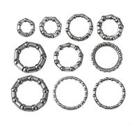 Besttoolifes Lot de 10 roulements à billes de vélo en acier inoxydable de tailles assorties pour pédalier de vélo, compatible avec VTT et course sur route (4)