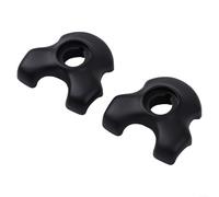Besttoolifes Lot de 2 colliers de serrage en acier pour tige de selle de vélo en carbone 7 x 9 mm Fixation ovale et ronde Noir