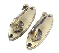 Besttoolifes Lot de 2 crochets muraux vintage en forme de cygne en alliage de zinc pour suspendre rideaux, chapeaux et vêtements, accessoires d'organisation de la maison (bronze vert)