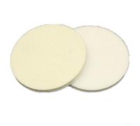 Besttoolifes Lot de 2 disques de polissage en feutre de laine de 80 mm pour métal, tampons de polissage pour correction de peinture de voiture, accessoire tampon orbital, acier inoxydable et bois de