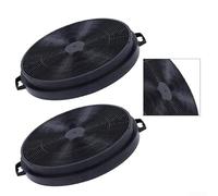 Besttoolifes Lot de 2 filtres à charbon actif pour hotte de cuisine, 205 x 30 mm, noir, performance durable, compatible avec les extracteurs de cuisine standard