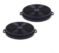 Besttoolifes Lot de 2 filtres de rechange pour hotte de cuisine - Absorbant le charbon actif - 205 x 30 mm - Compatible avec la plupart des aciers inoxydables et standard