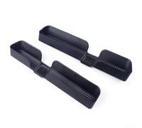 Besttoolifes Lot de 2 housses de grille d'aération arrière de voiture compatibles avec Seat Ateca 2016-2018, garniture intérieure en plastique ABS noir, protection de conduit de climatisation sous le