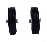 Besttoolifes Lot de 2 roulettes pivotantes pour compresseur d'air, 12,7 cm et 15,2 cm, avec verrouillage, absorption des chocs et caoutchouc antidérapant pour pompes à air et roues de 12,7 cm