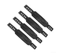 Besttoolifes Lot de 2 sangles de pédale de vélo d'appartement, étriers réglables pour équipement de fitness, design en plastique durable, 4,5 cm x 28 cm, noir