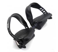 Besttoolifes Lot de 2 sangles de pédale réglables pour vélo d'appartement, équipement de fitness, matériau durable, 4,5 x 28 cm, noir, pour entraînement à la maison, salle de sport