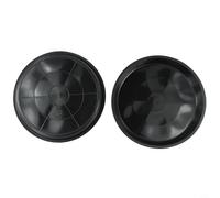 Besttoolifes Lot de 2 soucoupes pour plantes d'intérieur - Plateau rond de drainage en polypropylène pour plantes grasses - Bac d'égouttement pour pots de 10 à 25,4 cm, noir (20,3 cm)