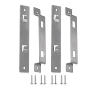 Besttoolifes Lot de 2 supports de suspension en acier inoxydable pour nichoirs, mangeoires et nichoirs sur clôture