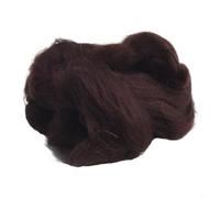Besttoolifes Lot de 20 g de laine de feutrage à l'aiguille - Fibres de laine cardées pour feutrage humide et sec, Perendale Roving en marron, gris, rouge, bleu, rose et couleurs neutres (24#)