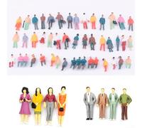 Besttoolifes Lot de 200 figurines de chemin de fer à échelle mixte debout et assise pour paysages OO HO Gauge Paysage Train Disposition Diorama Architecture miniature