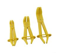 Besttoolifes Lot de 3 colliers de serrage flexibles avec boucle variable avec liquide de refroidissement pour joint de tuyau d'huile compact et bleu Rouge/jaune/bleu Composition ABS (jaune)