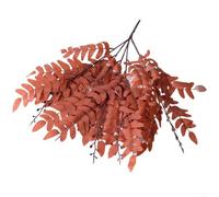 Besttoolifes Lot de 3 feuilles d'acacia artificielles de 52 cm, feuilles artificielles pour la maison, le bureau, le salon, la chambre à coucher (marron)