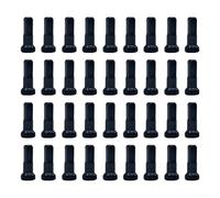 Besttoolifes Lot de 36 cache-rayons en aluminium de 14 mm pour rayons de vélo de route 14 G, compatibles avec les rayons de 2 mm de diamètre, 14 x 6 mm, noir/rouge/bleu/doré (noir)