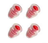 Besttoolifes Lot de 4 gaines de rechange en silicone rouge pour valve d'hydratation de la vessie à eau, compatible avec la plupart des systèmes d'hydratation, y compris les vannes rotatives à 360° et