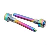 Besttoolifes Lot de 4 goupilles de retenue de plaquettes de frein pour MT2/4/5/6/8, boulons d'étrier de frein à disque en alliage M4 x 26 mm, compatibles avec Magura, noir/arc-en-ciel/doré