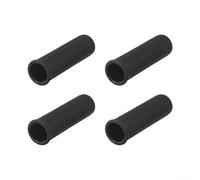 Besttoolifes Lot de 4 poignées de rechange en caoutchouc antidérapant et résistant aux intempéries pour brouette - Diamètre intérieur : 30 mm - Noir - 122 x 30 mm