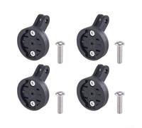 Besttoolifes Lot de 4 supports avant étendus pour ordinateur de vélo GPS Garmin, compatible avec ou phare, support de 34 mm, avec longueurs mixtes, noir (ensemble B)