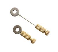 Besttoolifes Lot de 5 aiguilles à badigeonner en cuir faites à la main pour maroquinerie, outil de bricolage avec position fixe et verrouillage pour l'alignement des coutures, poignée moletée