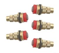 Besttoolifes Lot de 5 buses de pulvérisation réglables pour tuyau d'arrosage, buse de brumisation avec bouchon en laiton, débit de 100 à 215 l/h, filetage mâle DN15 de 1,27 cm