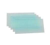 Besttoolifes Lot de 5 films de protection anti-éclaboussures pour casque de soudage en polycarbonate - Différentes tailles compatibles avec les masques de soudage assombrissants - 0,7 à 2 mm (97 x 50