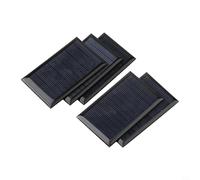Besttoolifes Lot de 5 mini panneaux solaires polycristallins 6 V 70 mA pour applications de bricolage à faible consommation y compris LED, projets scientifiques et petits systèmes solaires