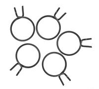 Besttoolifes Lot de 5 ressorts de rechange pour poignée de porte en acier inoxydable pour réparation de loquet de levier intérieur, design rond noir pour poignées droitières et gauchers (FMTB-MSNH-5)