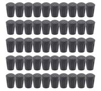 Besttoolifes Lot de 50 embouts en caoutchouc pour bâtons de randonnée avec grille inférieure, compatible avec le pack de traction Grip Plus avec diamètre intérieur de 11 cm, s'adapte à la plupart des