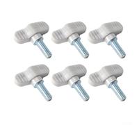 Besttoolifes Lot de 6 boulons à vis manuels gris compatibles avec les vélos stationnaires, tapis de course, machines elliptiques, prunes