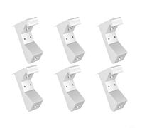 Besttoolifes Lot de 6 kits de réparation de sol couineurs en aluminium pour bois standard et solives en I, design à double trou pour une plus grande résistance (rouge chaud)