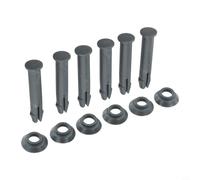 Besttoolifes Lot de 6 ou 10 goupilles et joints de rechange P61783 pour piscines Steel Pro, 55 mm de long, construction en plastique, gris, lot de 6 ou 10