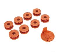Besttoolifes Lot de 8 bobines de fil pour débroussailleuse WA0010 avec capuchon de bobine WA6531 compatible avec WG150 WG151 WG154 WG160 WG163 WG175 WG180 3 x 0,2 cm