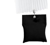 Besttoolifes Lot de 8 poids pour rideaux d'extérieur, sacs de sable en tissu Oxford pour terrasse, coupe-vent, 1,7 kg par sac, noir ou beige