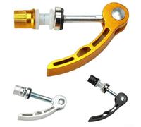 Besttoolifes M6 x 45 mm Argent Alliage D'aluminium Libération Rapide Tige de Selle Collier pour Vélo - M6x45mm Brochette Boulon Clip, Léger Pour Tige De Selle De Vélo Compatible Avec Vélo De Route