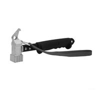 Besttoolifes Marteau de camping en fonte d'acier avec poignée en caoutchouc souple multifonction extracteur de clous et crochet pour sécuriser les piquets, auvent, randonnée, randonnée (argenté)