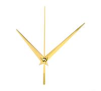 Besttoolifes Mécanisme de rechange en aluminium pour aiguilles d'horloge - 5 ensembles d'aiguilles des heures et des secondes - Pièces de réparation pour la fabrication d'horlogerie (doré)